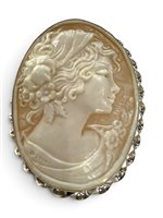 Spilla Mandile 1922 Donna Cammei  in Argento Conchiglia 2MSPCM183